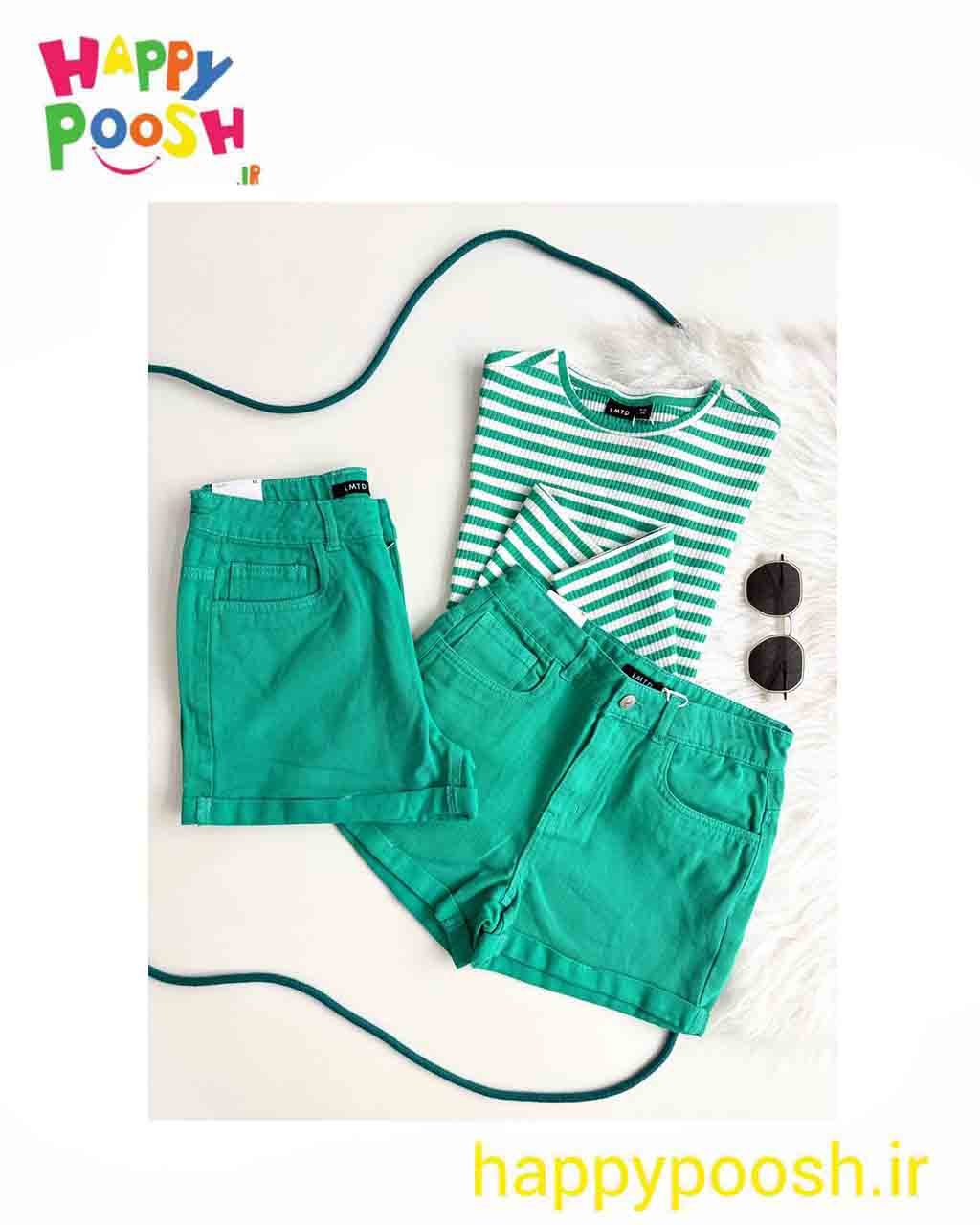 شلوارک جین برند lmtd