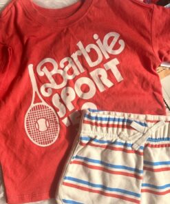 sporty t-shirt and shorts set