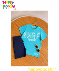 تیشرت پسرانه آبی surf